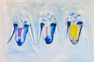 שלושה ראשים כחולים